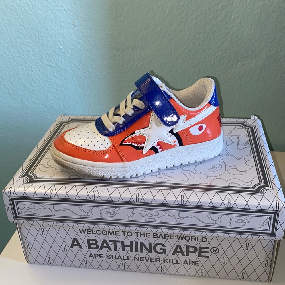 A bathing ape authentic kids shoes